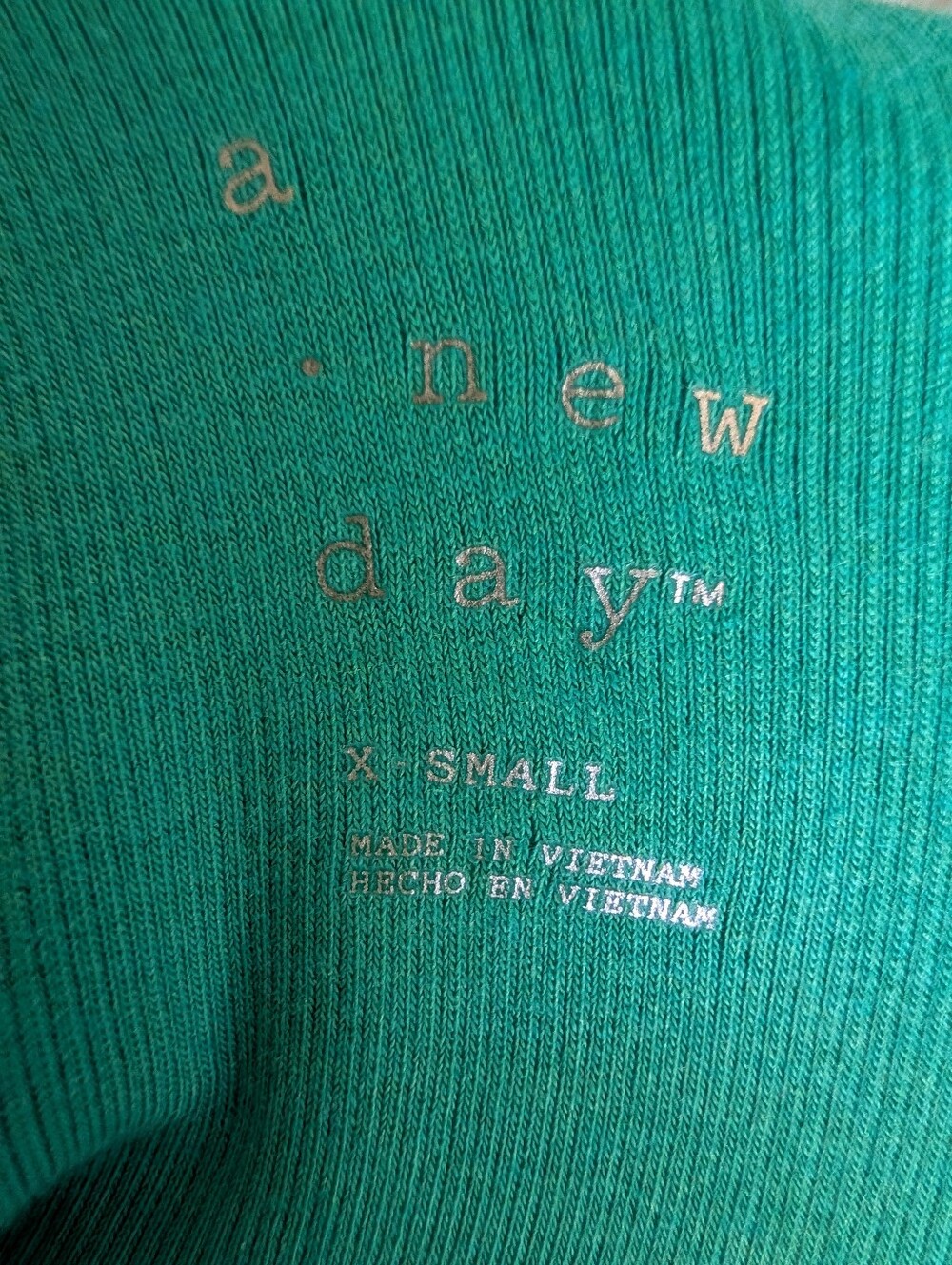 a new day Teal V-Neck Midi Dress - Picture 3 of 4